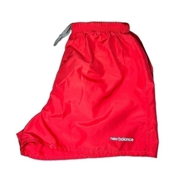 NEW BALANCE WOMENS CORAL RED DRAWSTRING SHORTS, SIZE M - Picture 1 of 7